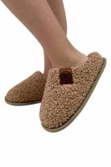 Тапочки без задника бежевые "Барашек" Waldi 24-40-70-021