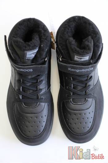 Купити Черевики хайтопи чорні утеплені для хлопчика KangaROOS 24-10179-000-5003/В на КідБутік Черевики хайтопи чорні утеплені для хлопчика KangaROOS 24-10179-000-5003/В