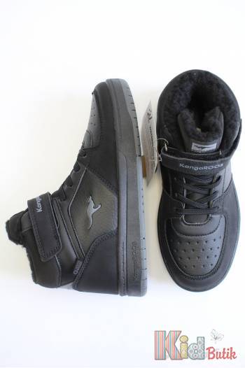 Купити Черевики хайтопи чорні утеплені для хлопчика KangaROOS 24-10179-000-5003/В на КідБутік Черевики хайтопи чорні утеплені для хлопчика KangaROOS 24-10179-000-5003/В