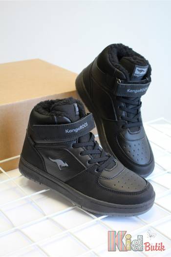 Купити Черевики хайтопи чорні утеплені для хлопчика KangaROOS 24-10179-000-5003/В на КідБутік Черевики хайтопи чорні утеплені для хлопчика KangaROOS 24-10179-000-5003/В