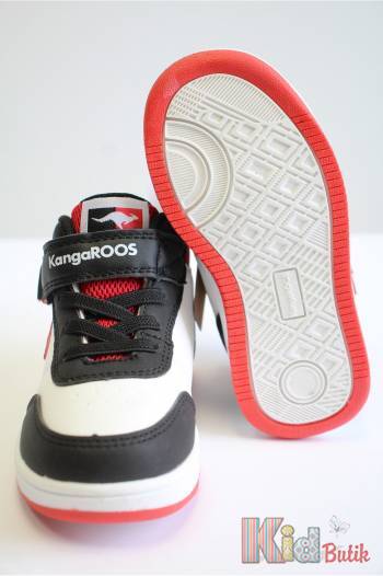 Купить Ботинки хайтопы с красными вставками для мальчика KangaROOS 24-00044-000-5053/А на КидБутик Ботинки хайтопы с красными вставками для мальчика KangaROOS 24-00044-000-5053/А