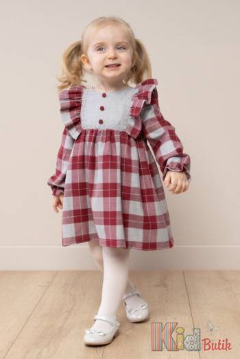 Купити Сукня в клітку з рюшами MYMIO baby Му24-4159Брд на КідБутік Сукня в клітку з рюшами MYMIO baby Му24-4159Брд