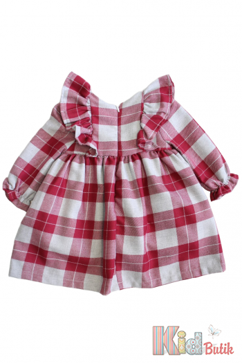 Купити Сукня в клітку з рюшами MYMIO baby Му24-4159Брд на КідБутік Сукня в клітку з рюшами MYMIO baby Му24-4159Брд