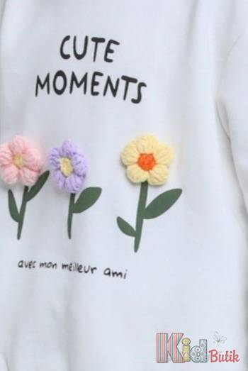 Свитшот молочного цвета для девочки Escabel Kids Ес24-65