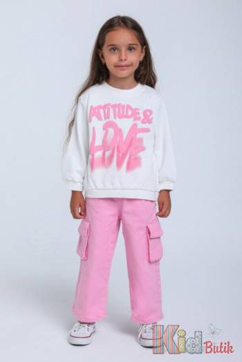 Купити Світшот білий "LOVE" для дівчинки Escabel Kids Ес24-67(35849) на КідБутік Світшот білий "LOVE" для дівчинки Escabel Kids Ес24-67(35849)