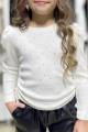 Купити Кофтинка молочна в рубчики та стрази для дівчинки Escabel Kids Ес24-71(35936) на КідБутік Кофтинка молочна в рубчики та стрази для дівчинки Escabel Kids Ес24-71(35936) - фото 6