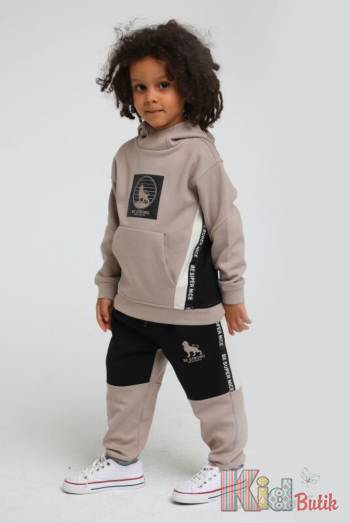 Купить Костюм спортивный бежевый "Be Strong" для мальчика Jack Lions Ес24-38(1660) на КидБутик Костюм спортивный бежевый "Be Strong" для мальчика Jack Lions Ес24-38(1660)