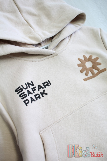 Купить Худи бежевый "Sun Safari Park" для мальчика Jack Lions Ес24-70(35874) на КидБутик Худи бежевый "Sun Safari Park" для мальчика Jack Lions Ес24-70(35874)