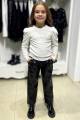 Купить Кофточка молочная в широкие рубчики для девочки Escabel Kids Ес24-72(35937) на КидБутик Кофточка молочная в широкие рубчики для девочки Escabel Kids Ес24-72(35937) - фото 5