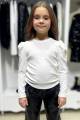 Купить Кофточка молочная в широкие рубчики для девочки Escabel Kids Ес24-72(35937) на КидБутик Кофточка молочная в широкие рубчики для девочки Escabel Kids Ес24-72(35937) - фото