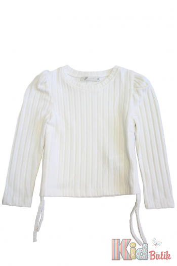 Купить Кофточка молочная в широкие рубчики для девочки Escabel Kids Ес24-72(35937) на КидБутик Кофточка молочная в широкие рубчики для девочки Escabel Kids Ес24-72(35937)