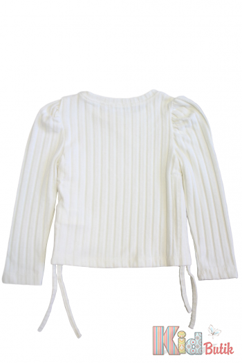 Купить Кофточка молочная в широкие рубчики для девочки Escabel Kids Ес24-72(35937) на КидБутик Кофточка молочная в широкие рубчики для девочки Escabel Kids Ес24-72(35937)
