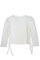 Купить Кофточка молочная в широкие рубчики для девочки Escabel Kids Ес24-72(35937) на КидБутик Кофточка молочная в широкие рубчики для девочки Escabel Kids Ес24-72(35937) - фото 6