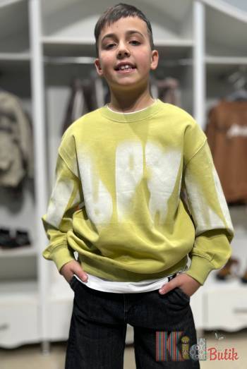 Купить Свитшот салатовый с размывкой для мальчика Другие бренды И24-94Зл(41069) на КидБутик Свитшот салатовый с размывкой для мальчика Другие бренды И24-94Зл(41069)