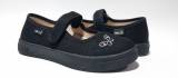 Тапочки черные с бабочкой "Алина" для девочки Waldi 26-390-132-2