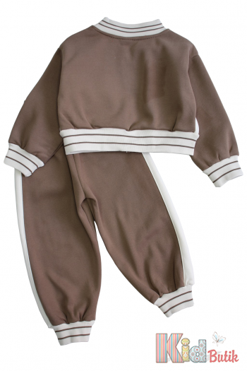Купить Костюм утепленный спортивный коричневый с бомбером Bolina Baby И24-75Кор(55256) на КидБутик Костюм утепленный спортивный коричневый с бомбером Bolina Baby И24-75Кор(55256)