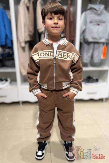 Купить Костюм утепленный спортивный коричневый с бомбером Bolina Baby И24-75Кор(55256) на КидБутик Костюм утепленный спортивный коричневый с бомбером Bolina Baby И24-75Кор(55256)