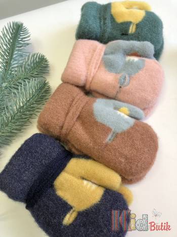 Купити Рукавиці на хутрі з малюнком Kalina 25-42 на КідБутік Рукавиці на хутрі з малюнком Kalina 25-42