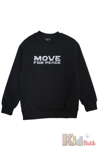 Купити Світшот чорний "Move for Peace" для хлопчика Tommy Life ТЛ24-4(11216) на КідБутік Світшот чорний "Move for Peace" для хлопчика Tommy Life ТЛ24-4(11216)
