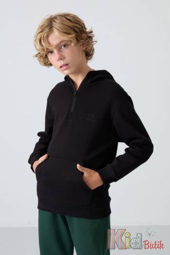 Купити Худі чорний з вишивкою для хлопчика Tommy Life ТЛ24-9(11244) на КідБутік Худі чорний з вишивкою для хлопчика Tommy Life ТЛ24-9(11244)
