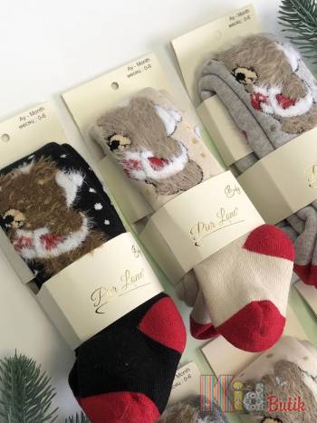 Купить Колготки махровые ароматизированые "New Year Teddy" Pier Lone PV-610 на КидБутик Колготки махровые ароматизированые "New Year Teddy" Pier Lone PV-610