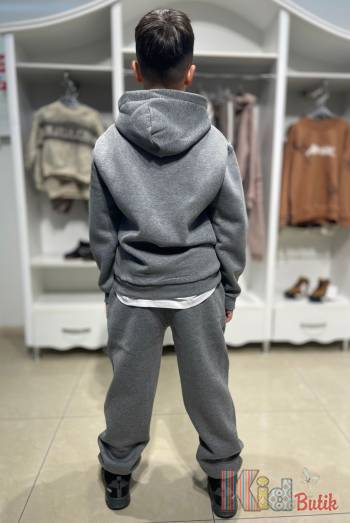 Купить Костюм спортивный утепленный серого цвета Tommy Life ТЛ24-11 на КидБутик Костюм спортивный утепленный серого цвета Tommy Life ТЛ24-11