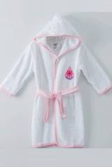Купить Халат махровый для девочки белый с розовым "Sea" Ramel Kids 24-407Біл/Рз на КидБутик Халат махровый для девочки белый с розовым "Sea" Ramel Kids 24-407Біл/Рз