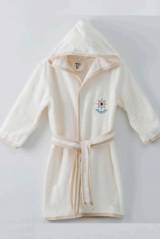 Купить Халат махровый молочный с бежевым "Sea" Ramel Kids 24-407 Крем/Бж на КидБутик Халат махровый молочный с бежевым "Sea" Ramel Kids 24-407 Крем/Бж