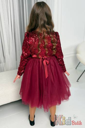 Купить Платье нарядное бордового цвета для девочки Suzie Сю24-65Борд на КидБутик Платье нарядное бордового цвета для девочки Suzie Сю24-65Борд