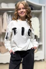 Купити Світшот молочний для дівчинки MiniModa Мі24-45(34166М) на КідБутік Світшот молочний для дівчинки MiniModa Мі24-45(34166М)