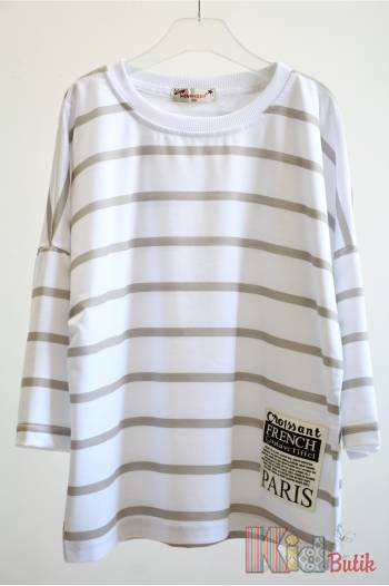 Купить Футболка в бежеву полоску для девочки MiniModa Мі24-14Беж(3955) на КидБутик Футболка в бежеву полоску для девочки MiniModa Мі24-14Беж(3955)