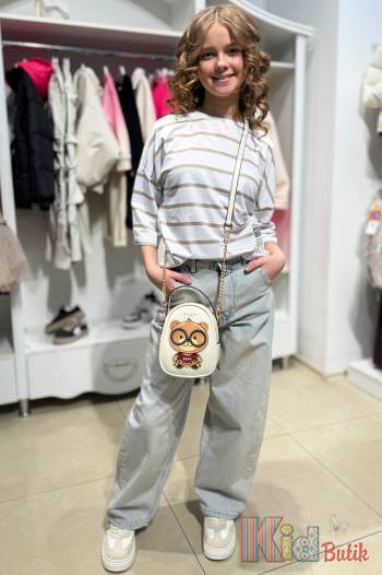 Купить Футболка в бежеву полоску для девочки MiniModa Мі24-14Беж(3955) на КидБутик Футболка в бежеву полоску для девочки MiniModa Мі24-14Беж(3955)