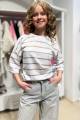 Купить Футболка в бежеву полоску для девочки MiniModa Мі24-14Беж(3955) на КидБутик Футболка в бежеву полоску для девочки MiniModa Мі24-14Беж(3955) - фото
