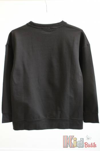 Купити Світшот чорний з написом MiniModa Мі24-43(3926) на КідБутік Світшот чорний з написом MiniModa Мі24-43(3926)