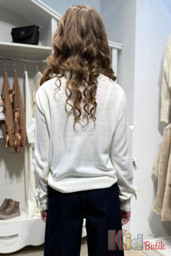 Купити Джемпер молочного кольору для дівчинки MiniModa Мі24-37Мол(1579S) на КідБутік Джемпер молочного кольору для дівчинки MiniModa Мі24-37Мол(1579S)