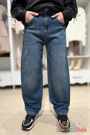 Купить Джинсы багги синие широкие A-yugi Jeans Аю25-12(5455) на КидБутик Джинсы багги синие широкие A-yugi Jeans Аю25-12(5455)