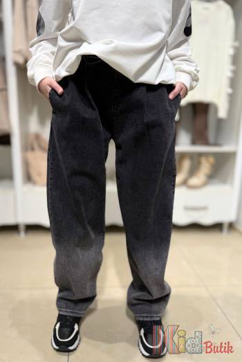 Купити Джинси баггі чорні широкі A-yugi Jeans Аю25-3(9567) на КідБутік Джинси баггі чорні широкі A-yugi Jeans Аю25-3(9567)