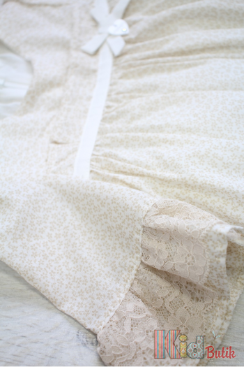 Купити Плаття кремове з короткими рукавчиками для дівчинки MYMIO baby Му25-4304Бж на КідБутік Плаття кремове з короткими рукавчиками для дівчинки MYMIO baby Му25-4304Бж