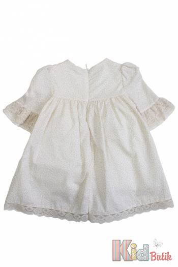 Купити Плаття кремове з короткими рукавчиками для дівчинки MYMIO baby Му25-4304Бж на КідБутік Плаття кремове з короткими рукавчиками для дівчинки MYMIO baby Му25-4304Бж