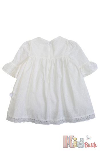 Купити Сукня молочна з короткими рукавчиками для дівчинки MYMIO baby Му25-4304Крм на КідБутік Сукня молочна з короткими рукавчиками для дівчинки MYMIO baby Му25-4304Крм