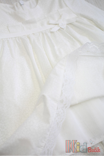 Купити Сукня молочна з короткими рукавчиками для дівчинки MYMIO baby Му25-4304Крм на КідБутік Сукня молочна з короткими рукавчиками для дівчинки MYMIO baby Му25-4304Крм