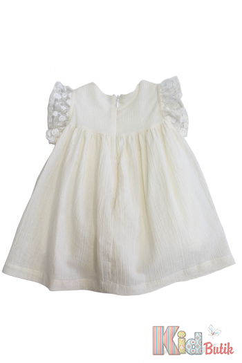 Купити Сукня кремова з квіточкою для дівчинки MYMIO baby Му25-4257Бж на КідБутік Сукня кремова з квіточкою для дівчинки MYMIO baby Му25-4257Бж