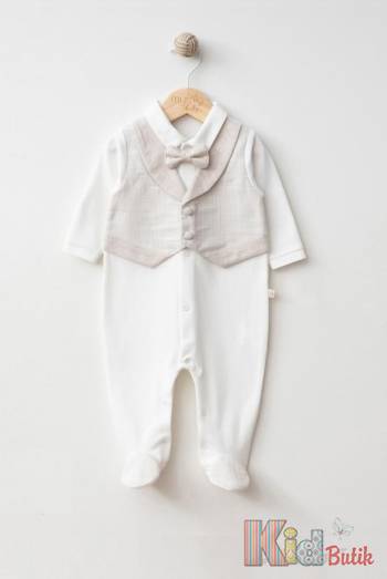 Купить Комбинезон с бежевой жилеткой для мальчика MYMIO baby Му25-4228 на КидБутик Комбинезон с бежевой жилеткой для мальчика MYMIO baby Му25-4228