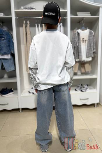Купити Джинси мом світло-сині для хлопчика A-yugi Jeans Аю25-9(5459) на КідБутік Джинси мом світло-сині для хлопчика A-yugi Jeans Аю25-9(5459)