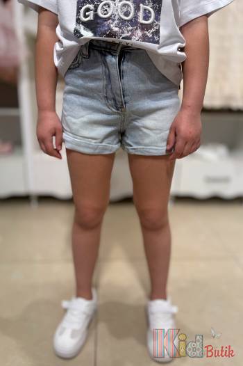 Купити Шорти блакитні короткі для дівчинки A-yugi Jeans Аю25-7(9517) на КідБутік Шорти блакитні короткі для дівчинки A-yugi Jeans Аю25-7(9517)