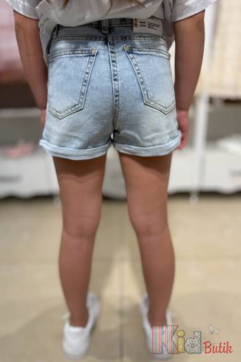 Купити Шорти блакитні короткі для дівчинки A-yugi Jeans Аю25-7(9517) на КідБутік Шорти блакитні короткі для дівчинки A-yugi Jeans Аю25-7(9517)