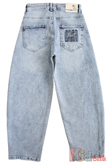 Купити Джинси мом світло-сині Design A-yugi Jeans Аю25-10(5461) на КідБутік Джинси мом світло-сині Design A-yugi Jeans Аю25-10(5461)