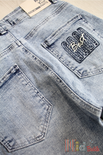 Купити Джинси мом світло-сині Design A-yugi Jeans Аю25-10(5461) на КідБутік Джинси мом світло-сині Design A-yugi Jeans Аю25-10(5461)