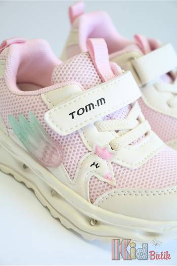Кросівки рожеві з лебедем для дівчинки Tom.m 25-11483А