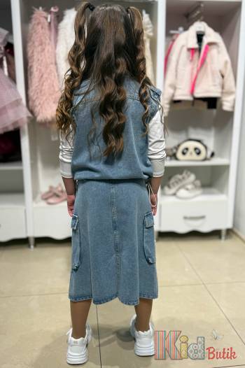 Купить Костюм джинсовый 3-ка для девочки Другие бренды И25-61(25098) на КидБутик Костюм джинсовый 3-ка для девочки Другие бренды И25-61(25098)